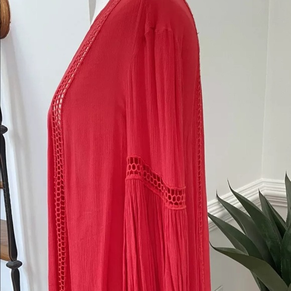 FREE PEOPLE Long Sleeve Tunic Top Sz Small - Picture 5 of 7